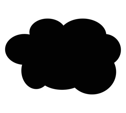cloud black icon vector