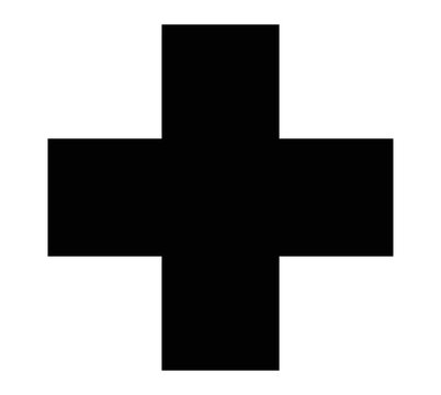 cross black icon vector