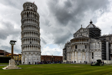 Tower and cathedral at the Meadow of Miracles, Pisa