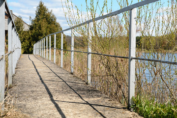 Concrete bridge in park