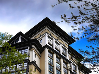 Skyscraper in the center of Moscow