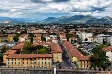 Fototapeta na wymiar View of Pisa and Arno River