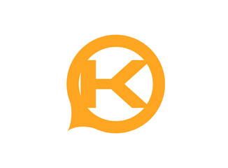Obraz premium Letter K logo design 
