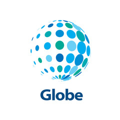 vector logo globe
