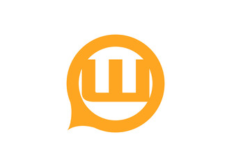 Letter w logo icon design template elements
