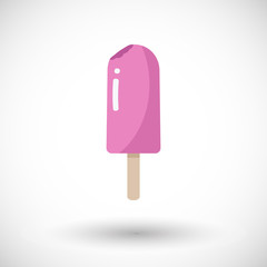 Popsicle flat vector icon