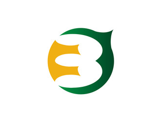 Vector sign spherical number 3
