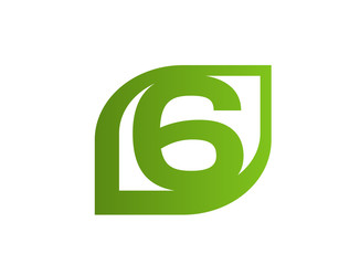 Number six 6 logo icon
