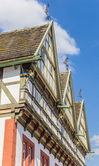 Facade of the old town hall in Blomberg