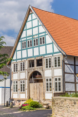 Half-timbered house in the historic center of Blomberg
