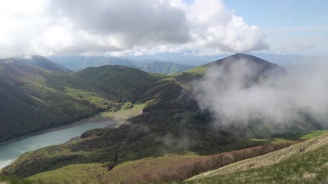 Landscape, cloud formation; Parco nazionale dell'Appennino Tosco-Emiliano