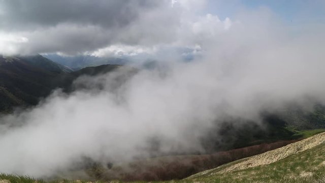 Landscape, cloud formation; Parco nazionale dell'Appennino Tosco-Emiliano