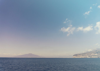 View of Mount Vesuvius in Italy