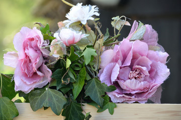 Rosen aus Stoff