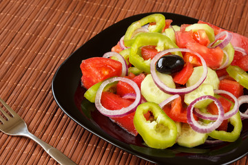 Fresh organic vegetable salad