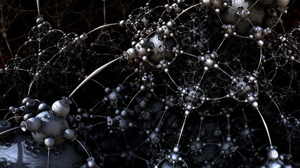 3d fractal composition 