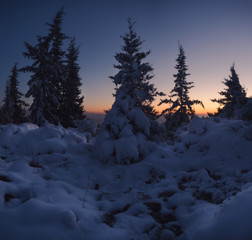 Snow Sunset