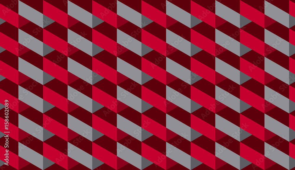 Wall mural vector seamless pattern with ribbon strokes and stripes. geometry concept modern repeatable motif in