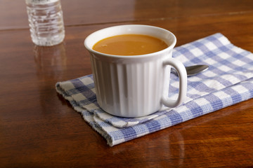 Mug of Bean Soup in Window Light