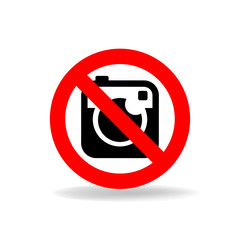 No camera vector sign.