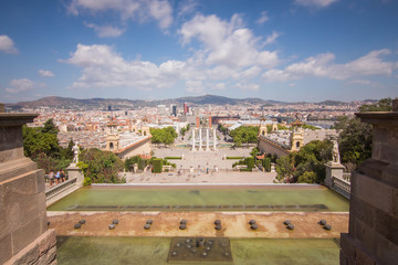 Tagsüber am Placa Espanya