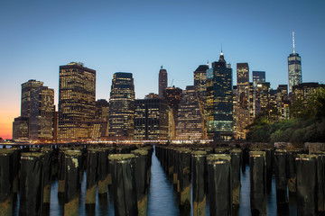 Blick auf den Manhattan Skyline