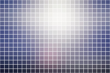 Pale pink blue square mosaic background over white