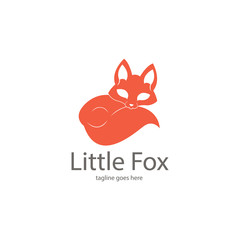 Fox logotype. Cute fox logo