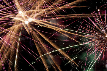 Beautiful fireworks illuminate the sky_12
