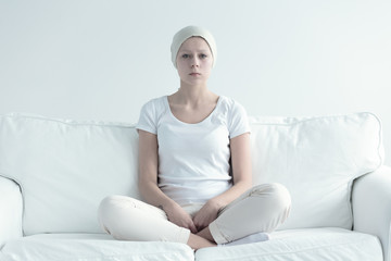 Woman with cancer