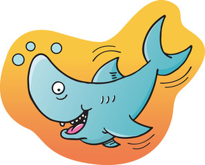 Cartoon illustration of a rhino.