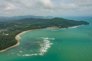 aerial view of shoreline ,Thailand