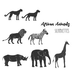 Afri Animals Silhouettes