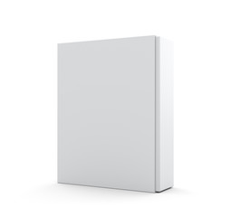 Blank white product box 