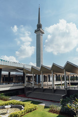 Obraz premium National Mosque - Masjid Negara Mosque in Kuala Lumpur, Malaysia.