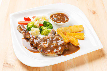 Pork chop steak