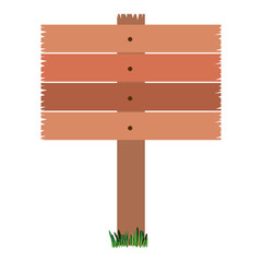 white background with wooden board vector illustration