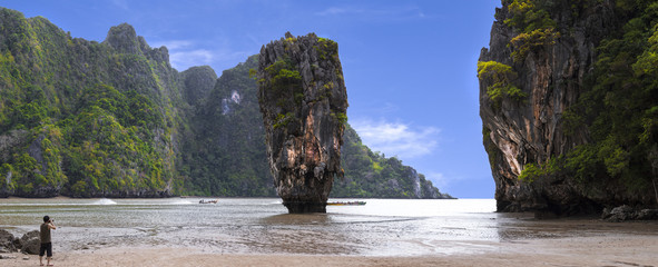 Ko Tapu rock on James Bond Island, Phang Nga Bay, Thailand