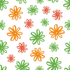 Hand drawn scribbles seamless pattern