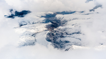 Fototapeta na wymiar Highlands from the sky