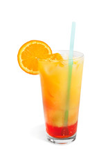 Cocktail on white