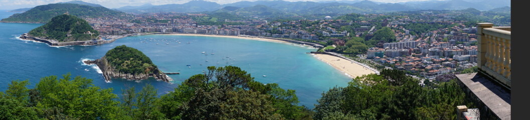 La Concha, San Sebastian Bay from Mount Igueldo