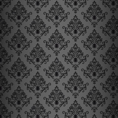 Pattern vector for wallpaper isolated in layers in gray colors with gradient