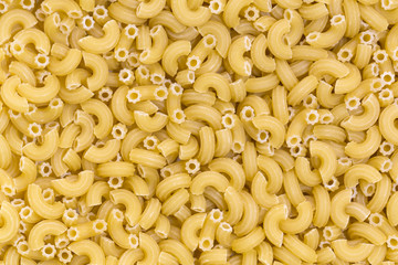 Background texture of pasta spaghetti raw close-up 