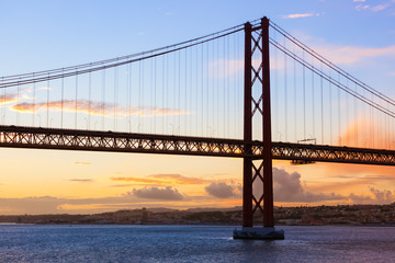 Lisbon and 25th of April Bridge - Portugal