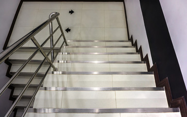 Obraz premium Office stairs with Stainless steel railing
