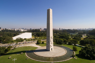 Aerial View of Ibirapuera in Sao Paulo, Brazil