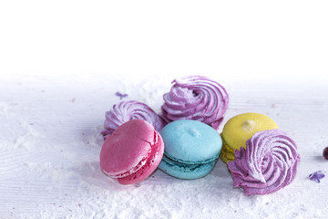 Marshmallow and macaroons