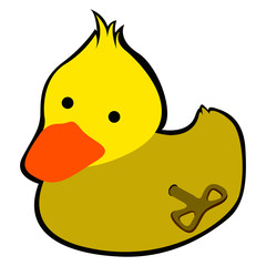 Isolated rubber duck