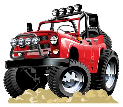Cartoon jeep